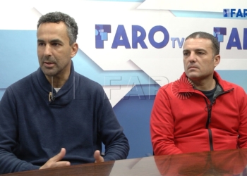 Yamal Al-lal y Sergio González, representantes de AUGC Melilla, ayer, en una entrevista con FaroTV.