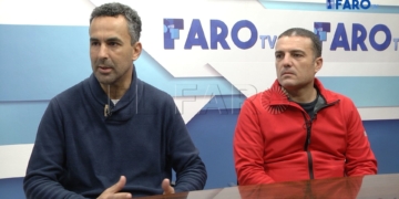 Yamal Al-lal y Sergio González, representantes de AUGC Melilla, ayer, en una entrevista con FaroTV.