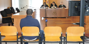 Imagen de la primera vista del juicio, celebrada el pasado miércoles 15 en la Audiencia Provincial.