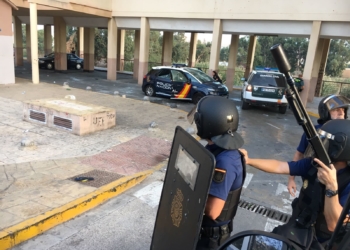 Imagen de archivo de una intervención de la Policía Nacional en La Cañada de Hidum.