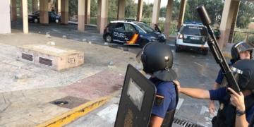 Imagen de archivo de una intervención de la Policía Nacional en La Cañada de Hidum.