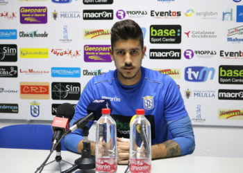 Dani Barrio, durante su comparecencia ante los medios de comunicación en la matinal de ayer jueves.