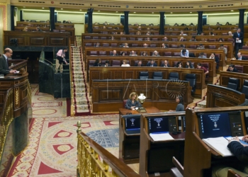 GRA308. MADRID, 21/03/2017.- El diputado del PNV Mikel Legarda, durante su intervención en el debate de dos proposiciones de ley presentadas por su partido y por el PSOE para derogar los que consideran aspectos "más lesivos" de la Ley de Seguridad Ciudadana, conocida como "ley mordaza", hoy en el pleno del Congreso de los Diputados. EFE/Fernando Villar