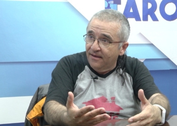 Armando Gallego, profesor Superior de Música, ayer, en una entrevista con FaroTV Melilla.