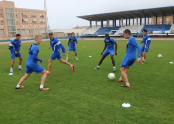 Especial énfasis en la posesión de balón y en finalizar las jugadas de cara al gol, en el entrenamiento de ayer.