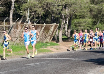Duatletas melillenses, en la última de las competición que se disputó en el Fuerte de Ocio y Deportes de Rostrogordo.