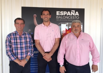 Antonio Miranda, Jorge Garbajosa y Javier Almansa tuvieron una reunión de trabajo en San Fernando.