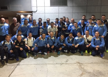 Foto de familia de los participantes en el campeonato.
