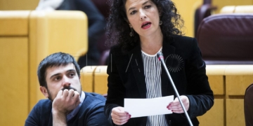 La senadora de Unidos Podemos Maribel Mora./ IRENE LINGUA