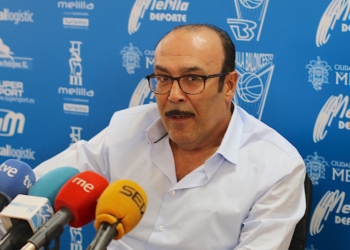 El presidente del Club Melilla Baloncesto, Jaime Auday, durante estas últimas temporadas.