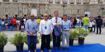 Los melillenses no se marcharon de Madrid sin mantener una toma de contacto con Alejandro Blanco, presidente del Comité Olímpico Español.