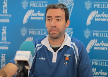 El base segoviano, en la rueda de prensa, previa al partido de mañana.