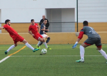 Imagen de uno de los partidos de la escuadra melillense en la presente temporada.