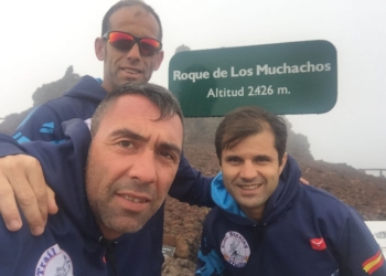 Los componentes de la expedición del trail melillense ya recogieron sus dorsales y entrenaron en Canarias.