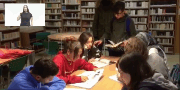 Captura del vídeo premiado del instituto Enrique Nieto.