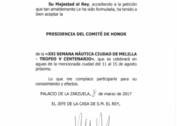 El Rey Felipe VI, presidente del Comité de Honor