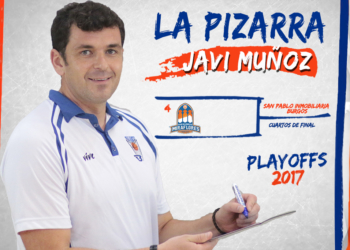 Infografía del segundo técnico Javi Muñoz, con su pizarra.