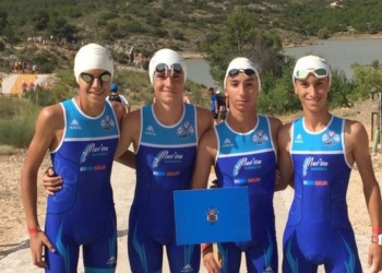 Equipo cadete masculino, en los Nacionales.