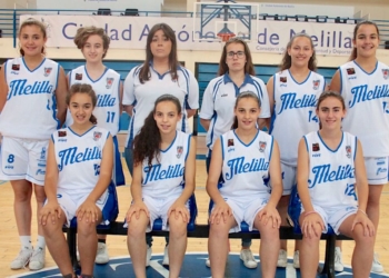 Jugadoras del Club Melilla Baloncesto, en edad infantil.