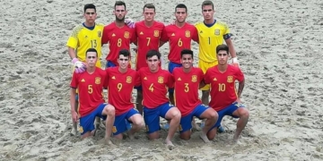 Foto de la selección española sub-21 que participa en el Europeo de Hungría
