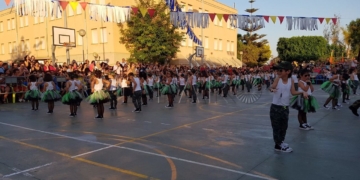 Imagen del festival de fin de curso organizado en el colegio Enrique Soler de Melilla.