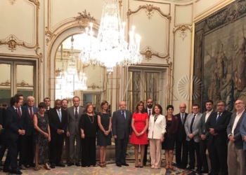La consejera de Presidencia, Paz Velázquez, en la reunión celebrada ayer en Madrid.