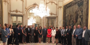 La consejera de Presidencia, Paz Velázquez, en la reunión celebrada ayer en Madrid.