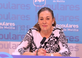 La secretaria de Comunicación del PP de Melilla, Cristina Rivas.