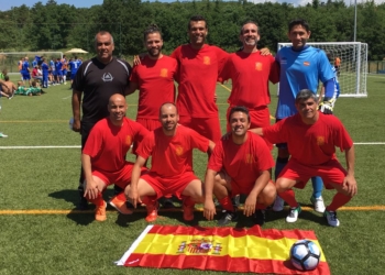 Selección española que está compitiendo en Croacia.