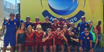 Jugadoras de la Selección Española que el año pasado consiguieron el Campeonato de Europa.