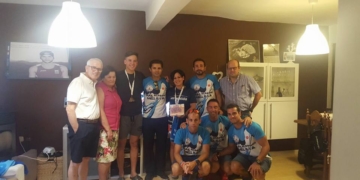 Foto de familia de los competidores melillenses que se dieron cita en la prueba internacional granadina