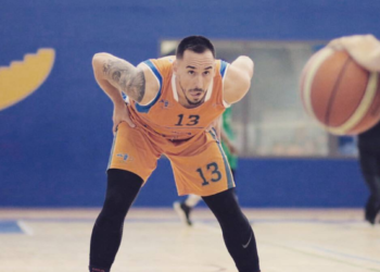 Dani Terrón, en uno de los partidos disputados durante la pasada temporada