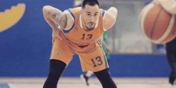 Dani Terrón, en uno de los partidos disputados durante la pasada temporada