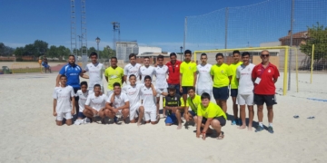 Componentes de la escuadra de la Peña Real Madrid, que tan buen Nacional están jugando en tierras toledanas.