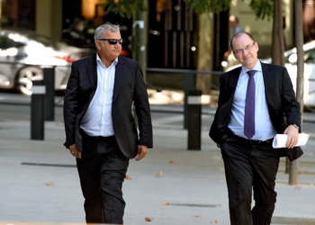 Diego Martínez, momentos antes de prestar declaración en la Audiencia Nacional.