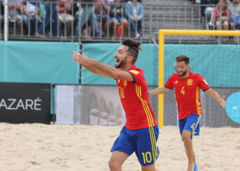 Imagen de uno de los partidos disputados por España en Portugal.