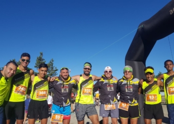 Melillenses que estuvieron presentes en la prueba almeriense.