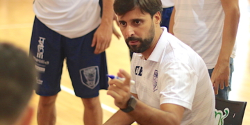 El técnico melillense, en uno de los partidos de este pasado fin de semana