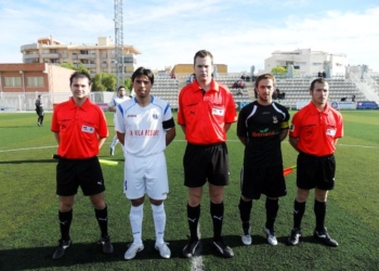 Trío arbitral que estará este fin de semana en el Artés Carrasco.