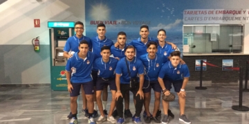 Futbolistas de la Peña Real Madrid que se desplazaron hasta tierras malagueñas
