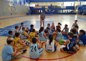En la tarde del pasado miércoles daba comienzo el nuevo curso de la Escuela de iniciación de baloncesto de la Territorial Melillense.