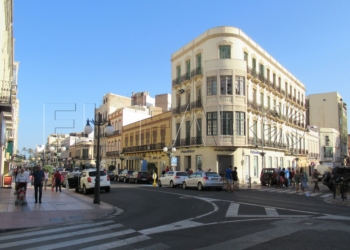 Una vista de la Avenida Juan Carlos I desde la calle Castelar