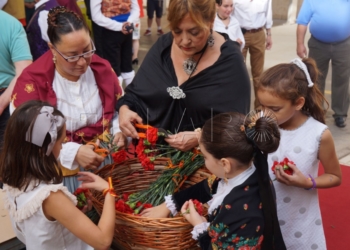 Claveles rojos para la patrona