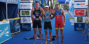 Los tres primeros de la prueba de élite masculina
