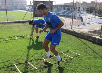 Bilal, en el entrenamiento de ayer, es una de las novedades en la lista de convocados