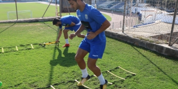 Bilal, en el entrenamiento de ayer, es una de las novedades en la lista de convocados