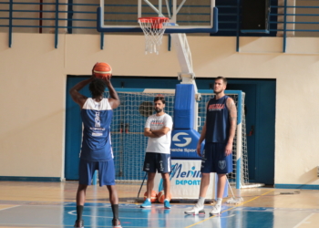 Una de las sesiones de entrenamiento del cuadro melillense.