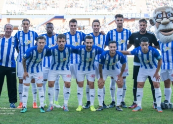 Once inicial que presentó el conjunto onubense en el encuentro de la pasada jornada frente al CD El Ejido 2012 y que terminó en empate (1-1).