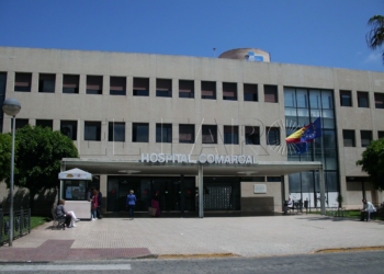 Imagen de la fachada del Hospital Comarcal de Melilla