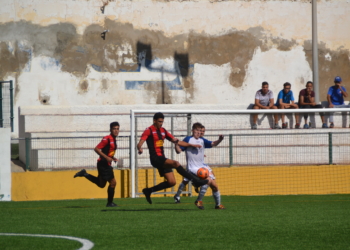 Jugadores del Rusadir, en uno de sus partidos ligueros.